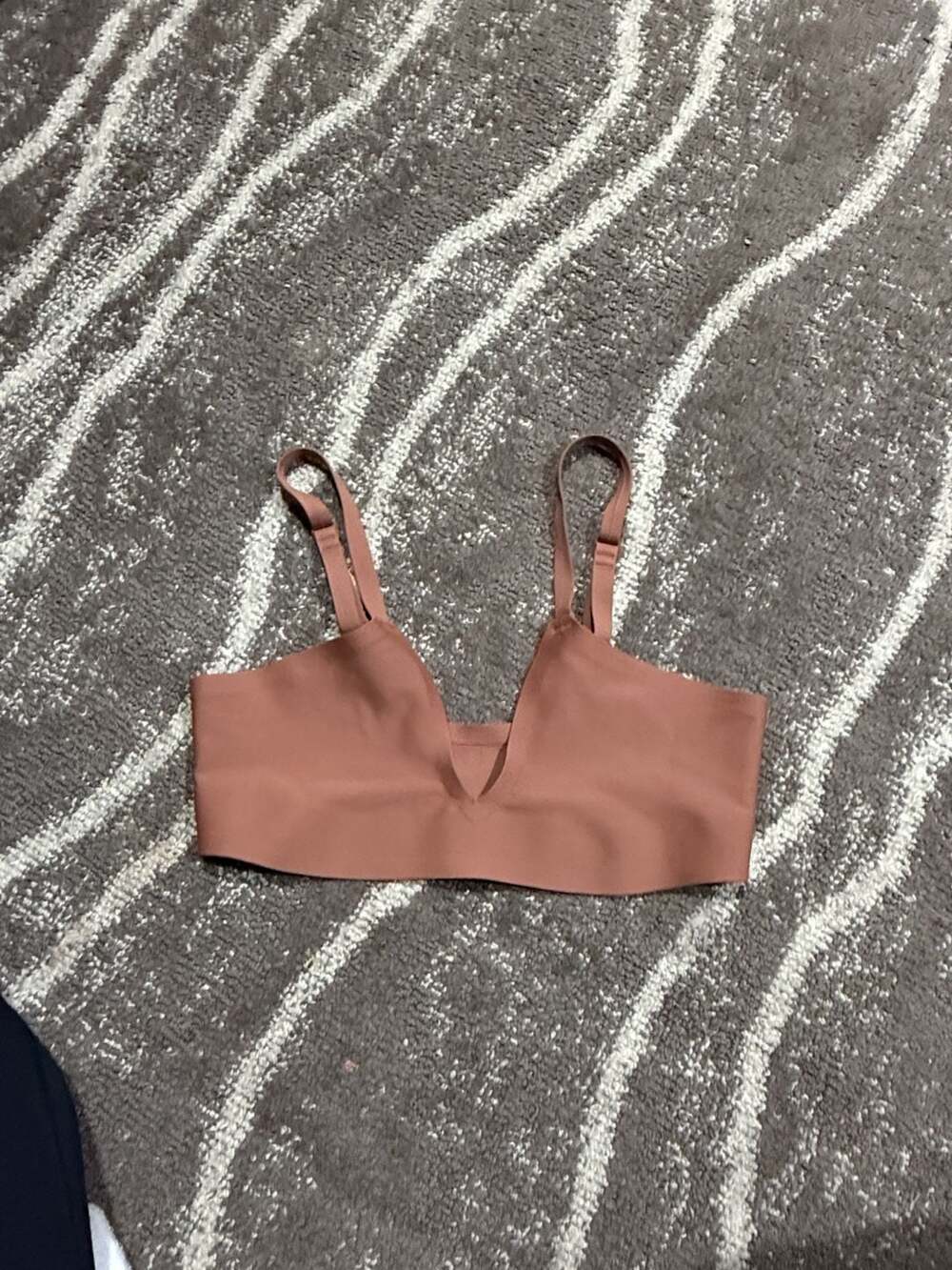 Parade Bralette Size XS Brown Wireless V-Neck Plunge